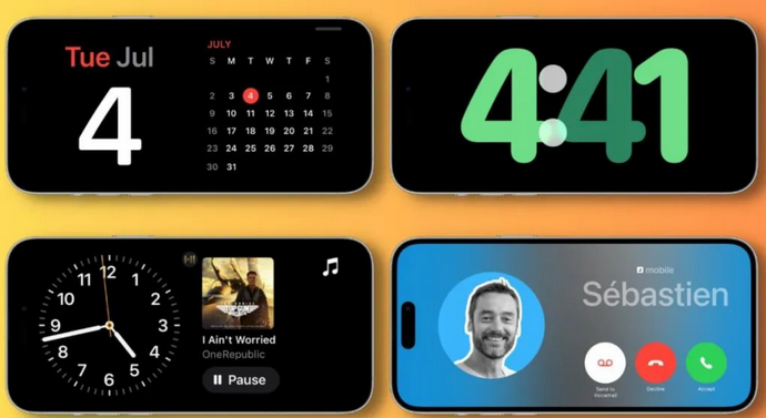 播州苹果手机维修分享iOS17横屏充电待机显示有什么好处 