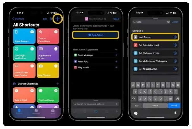 播州苹果手机维修分享:如何在 iOS 16.4 中设置 iPhone 锁屏快捷方式？ 