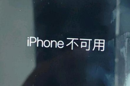 播州苹果服务网点分享锁屏界面显示“iPhone 不可用”如何解决 