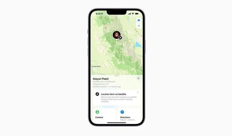 播州苹果14维修分享iPhone14系列中 FindMy功能通过卫星分享位置方法教程 