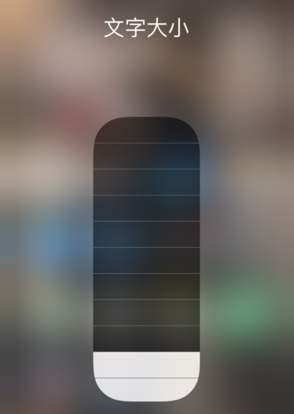 播州苹果手机维修分享小技巧：在 iPhone 控制中心快速调节字体大小 